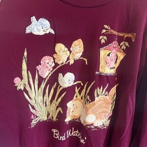 Basic Editions Burgundy Sweatshirt